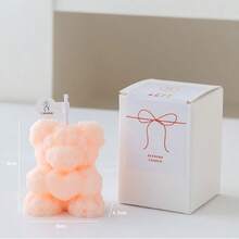 1 Stück romantische Rose Bär duftende Kerze - Premium Sojaöl + natürliche ätherische Öle Diffuser, geeignet für Heim/Raum/Hochzeitsdekoration, Studentenaustausch/Homestay Atmosphäre, Paargeständnis, Abschluss, Valentinstag, Neujahr, Geburtstag, Erntedankfest