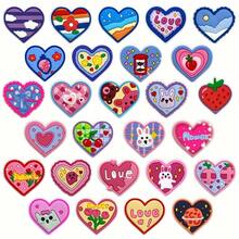 20pcs Strawberry & Heart Shoe Charms - Colorful Pink PVC/Plastic Cute Strawberry & Heart Shoe Decorations With Stem Design, Suitable For Sneakers, Boots - Shoe Accessories, Great Gift Choice,Shoe,Spring Summer Picks,Brides Maid Gifts,Room,Bedroom Decor,Beach,Travel,For Men,For Women,Vacation,Women's Day,Travel Essentials,Wedding Favours,Y2k,Bedroom,Car Accessories Women,Kitchen Decor,Cute Stuff - Multicolor - View 9