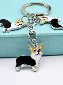 1pc Alloy Golden Retriever Dog Keychain, Pet Dog Keyring, Animal Pendant, Men's Car Key Chain, Cute Bag Charm, Gift For Friends