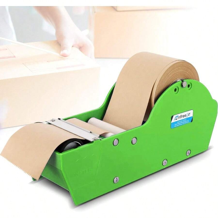 Water-Activated Tape Dispenser Manual Kraft Gum Tape Dispenser Width Adjustable 1.18-3.15" Light Weight And Portable Packing Tape Dispenser Set Blue - màu xanh lá - Xem 1