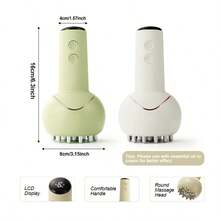 FollowBreak 1pc Rechargeable Electric Heating Massage Device, 3 Stable Modes, 9 Intensity Levels, LCD Display, Portable Handheld Massager, Suitable For Home Use - Multicolor - View 6