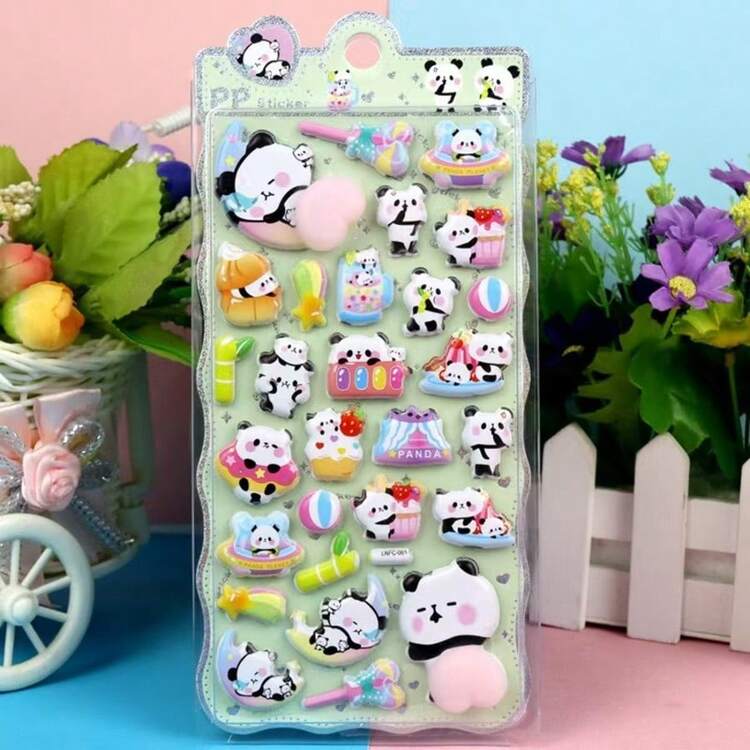 Pegatinas cambiables de Labrador sheriff adorables y maravillosas, juguete artesanal reutilizable y educativo, al por mayor - Multicolor - Añade 14