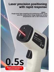 Handheld Non-Contact Laser Infrared Digital Thermometer Gun, Suitable For Cooking, Grilling, Oven, Measurement Range -58°F~1022°F (-50°C~550°C)