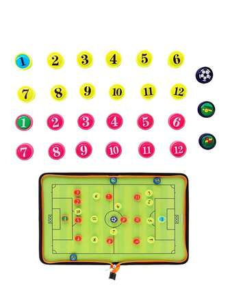 27 piezas Juego de pizarra magnética táctica ordenada, imanes de jugador de ABS, adecuado para entrenadores de fútbol, baloncesto, béisbol y hockey sobre hielo, accesorios de entrenamiento deportivo duraderos y multifuncionales
