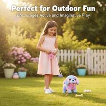 2026 New Electric Toy Puppy With Multiple Accessories Set, Includes Leash Bone Bow, Realistic Walking Barking Wagging Tail Interactive Plush Pet Dog For Home Entertainment And Holiday Gift - Multicolor - View 7