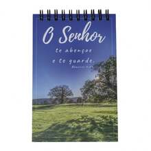 Set Of 5 Evangelical Party Favors: Notebook, Keychain, Bottle, And Pen - Que el Señor te bendiga y te guarde. - Ver 5