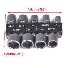 9pcs 5mm-13mm Hex Socket Wrench Set, Nut Wrench Set, Screwdriver Set, Socket Wrench Set
