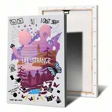 1张动漫墙贴，家居装饰，奇异人生主题房间装饰，美学风格，Pinterest动漫海报，帆布墙画，无框装饰 - 彩色 - 查看 47