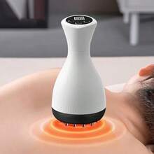 Electric Meridian Brush For Abdominal Massage And Gua Sha, Used For Neck, Shoulder, Leg, Back, And Belly Shaping, Muscle Relaxation, Perfect As A Holiday Gift For Parents. - 白色 - 查看 2