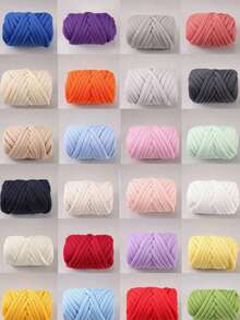 250g Chunky Yarn, Suitable For Arm Knitting, Oversized Needles Knitting Blankets, Soft Milk Yarn For Crochet Tote Bags, Handmade Crafts, Pet Beds, Rugs, Pillows - Multicolor - View 11
