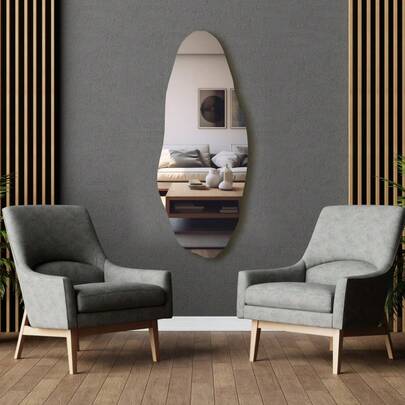 ESPELHO ORGÂNICO COM DECORAÇÃO PREMIUM PARA SALA,CLOSET,HAL LUXO.