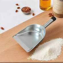 Pala de harina de metal - Food Scoop Dulces Scoops Palas pequeñas de acero inoxidable Slip Ergonómica Multiusos Cuchara de Cocina para Alimentos Helados Granos Grano Café Hogar Interior - Multicolor - Ver 5