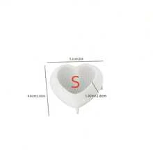 3 khuôn silicon hình trái tim đan lát bằng thạch cao cỡ S/M/L, khuôn silicon tự làm nến hình trái tim bằng thạch cao và bê tông. - Trái tim - Xem 12
