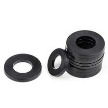 1 Pack Plastic Nylon Washers, Hinge Ring Pads, Door Gasket Parts - Black - View 3