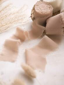 1 Roll Khaki Ribbon, Bow Ribbon, Gift Wrapping Supplies, Bouquet Ribbon, Light Brown Ribbon, Suitable For Weddings, Birthday Parties, Birthday Gift Wrapping, Party Favors, Birthday Gifts, Wedding Gifts Wrapping, DIY Valentine's Day Gift Wrapping, Gift Ties, Craft Materials, Decorative Materials, Wedding Decor, Birthday Decor, Baby Shower Decor - Brown - View 6