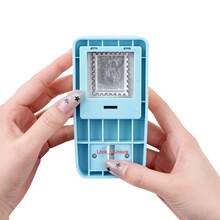 1.5x1.5英寸大号方形印章打孔器，方形杠杆式工艺打孔器，适用于纸艺、剪贴簿、DIY卡片制作和其他艺术工艺用品 - 彩色 - 查看 7