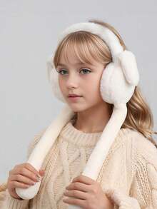 1pc Kids Cute Rabbit Ear Movable Earmuffs, Warm & Fun For Autumn/Winter