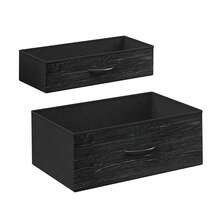 Negro Cajonera de tela de 1 pieza para tocador de dormitorio, soporte de TV con 13 cajones de almacenamiento, pequeño tocador de tela para armario organizador de ropa,Comodidad para TV del dormitorio con 13 cajones de tela Comodidad para la entrada de la sala de estar - Negro - Ver 8