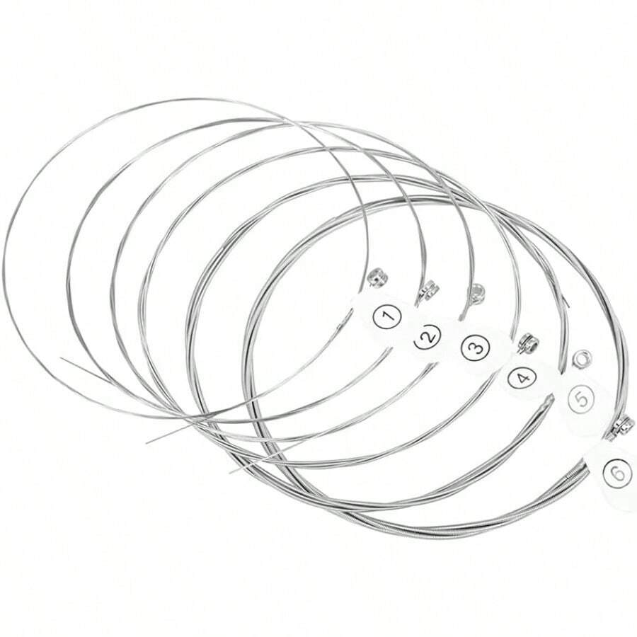 instrumento de cuerdaElectric Strings Juego Completo de 6 Cuerdas de Acero al Carbono Con Revestimiento Antióxido para ra Eléctrica Sonido Claro y Estable - Pago - Ver 1