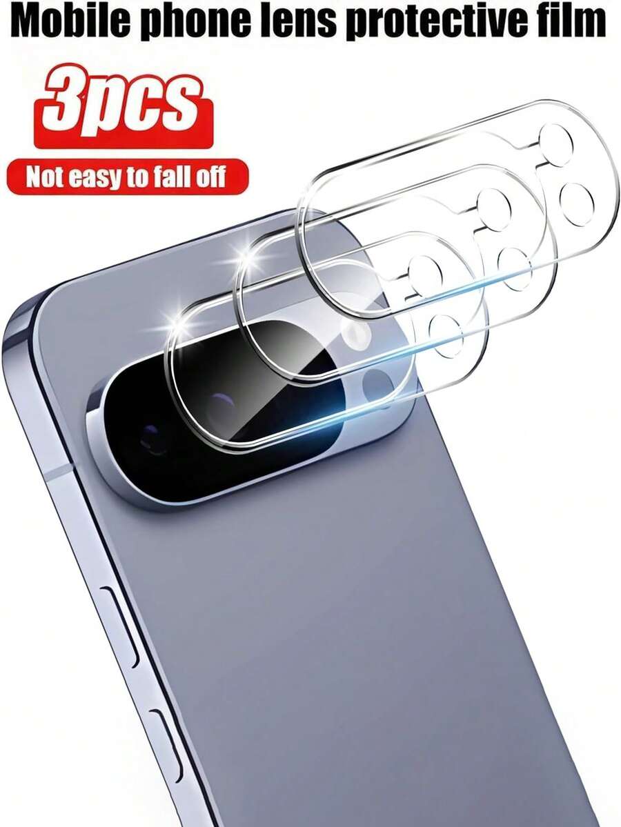 这款三片装相机镜头保护膜兼容谷歌 Pixel 10 Pro/Pixel 9 Pro XL/Pixel 9 Pro/Pixel 10 Pro XL（6.3 英寸）。它是日常使用、办公和居家必备的相机保护膜。采用防水钢化玻璃材质，防震、防摔、防刮擦、防指纹，提供全屏覆盖，并且兼容手机壳。 - 查看 1