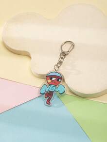 1个亚克力卡通可爱丹迪世界游戏主题钥匙扣挂件背包装饰品/包包配件/书包配件/钱包挂件/朋友礼物 - 彩色 - 查看 17