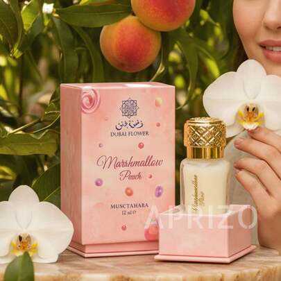 Dubai Flower - Musk Tahara Marshmallow Peach 12ml Alkoholfritt parfymextrakt för kvinnor