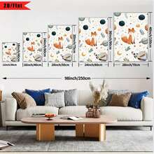1 pieza de decoración de pared con tema espacial lindo (incluyendo patrones de planetas y cohetes) - Adecuada para la decoración de la sala de estar y el dormitorio con tema del sistema, utilizando una instalación sin herramientas tipo gancho, lienzo enmarcado (no se necesitan herramientas ni equipo), para decoración navideña, diseño plano 2D, se adapta perfectamente a las necesidades de decoración de la habitación. - Multicolor - Ver 8