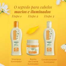 Kit Bio Extratus Camomila & Girassol Shampoo 250ml + Condicionador 250ml + Banho de Creme 250g - Nutritivo - Visão 8