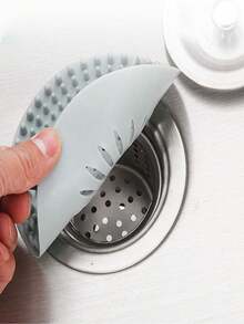 浴室地漏毛发收集器、水槽和浴缸地漏过滤器、厨房水槽硅胶防堵塞地漏盖、网状地漏过滤器 - 多色 - 查看 9