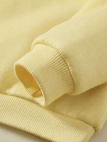 Cute Versatile Bow Pattern Women's Long Sleeve Pocket Casual Sweatshirt