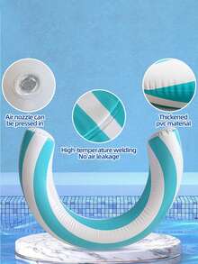 PVC材质游泳圈，充气拱形游泳池浮垫 - 彩色 - 查看 3