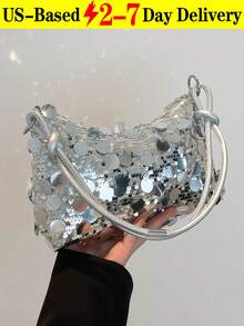 Elegant And Stylish Mini Banquet Shoulder Bag, Sparkling Handbag, Ladies' Bag, Party Clutch-Perfectly Complements Various Events Like Parties, Weddings, Dances, And Dinners. Pairs Beautifully With Holiday Party Dresses, Evening Gowns, And Sequined Skirts. An Elegant Party Handbag And Wedding Shoulder Bag, This Party Clutch Is Designed Specifically For Weddings, Banquets, And Formal Occasions-Making It An Ideal Gift For Women. - 彩色 - 查看 12