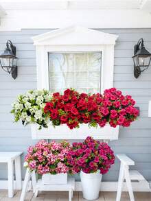 3/6pcs 13.78 Inch Artificial Gerbera Daisy Bouquet - Lifelike Flower Heads, Realistic Faux Floral Decor For Garden, Patio, Porch, Planters And Indoor/Outdoor Decoration, Artificial Plants Flowers, Valentine''s Day Gift - Multicolor - View 1