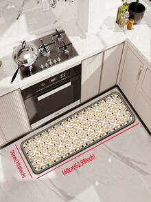 [HÀNG HOT!!!] 1 tấm thảm bếp bằng cao su mềm, dày 3.5mm, họa tiết hoa văn cổ điển châu Âu, thảm thấm hút nước, có thể tùy chỉnh kích thước cho phù hợp với nhà bếp, bề mặt vải, lớp xốp ở giữa, lớp cao su dưới cùng, thích hợp làm thảm bếp, trang trí nhà bếp, trang trí đám cưới, trang trí nhà cửa, thảm phòng tắm, thảm lối vào, thảm phòng giặt, thảm hành lang, thảm phòng khách, v.v. - Nhiều màu - Xem 18