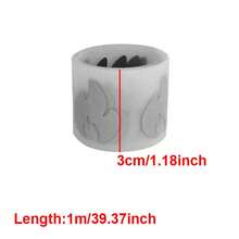 1 Roll, FG017 Flame Reflective Sticker, Creative Small Flame Sticker, High Visibility Reflective Decal