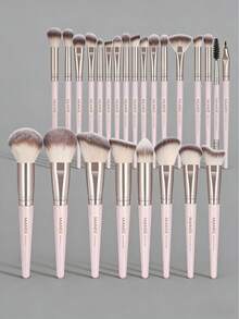 MAANGE 18pcs/25pcs Professional Face Makeup Brush Set,With Drawstring Storage Bag,Protable Travel Makeup Brush Set