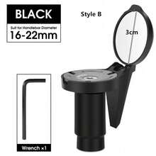 Adjustable Bicycle Rearview Mirror, 360° Rotatable Handlebar Mirror, Suitable For Road Bike/Mountain Bike/City Bike, Wide Angle Safety Anti-Shock, Easy Installation - A - View 11