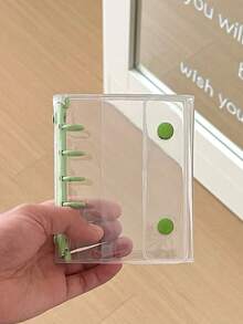 M5 Clear Binder, 10pcs Double-Sided Refill Pages, Replacement Paper, DIY Loose-Leaf Notebook, Sealing Stickers, Cute Stickers, Sticker Notebook, Sticker Book, Sticker Bookshelf, Sticker Book Refill, Clear Sticker Book Binder, Clear Sticker Book, DIY Loose-Leaf Notebook Set, Stationery, School Supplies, Back To School Supplies - Multicolor - View 10