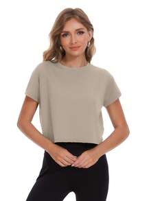 HOPLYNN 3-Piece Women's Loose-Fitting Short-Sleeved Sports Top, Comfortable And Breathable Short-Sleeved T-Shirt, Quick-Drying And Breathable Summer T-Shirt, Suitable For Fitness, Exercise, Yoga, Running And Everyday Casual Wear. - 彩色 - 查看 6