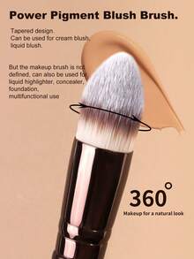 MAANGE Set de 1/5/7 piezas de brochas de maquillaje profesionales de tubo de aluminio suave con bolsa de almacenamiento, incluye brocha de base, brocha de sombra de ojos, brocha de polvo, brocha de cejas, brocha de mezcla, brocha de iluminador, para uso diario y viajes, accesorios de maquillaje, regalo para amigos