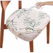 Stretch Non-Slip Soft Washable Dining Chair Covers Set Of 4, Yellow Cushion Slipcovers Kitchen And Dining Room Chairs - 20 - View 1