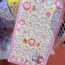1pc Anime Cartoon Sticker, Cute Animal Kitten Sticker, Reusable Waterproof Sticker, DIY Craft Sticker, Suitable For DIY Phone Cases, DIY Sticker Notebooks, DIY Crafts, Laptops, Gift Packaging, Party Decoration, Perfect Holiday Gift, Gifts For Fans And Friends(Random Style) - Multicolor - View 3