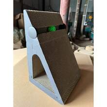 1pc Cat Scratching Board, Vertical Triangle Cat Scratch Pad, Corrugated Paper Material Cat Toy - Multicolor - View 12