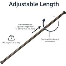 Shower Curtain Rods - Bronze - View 3