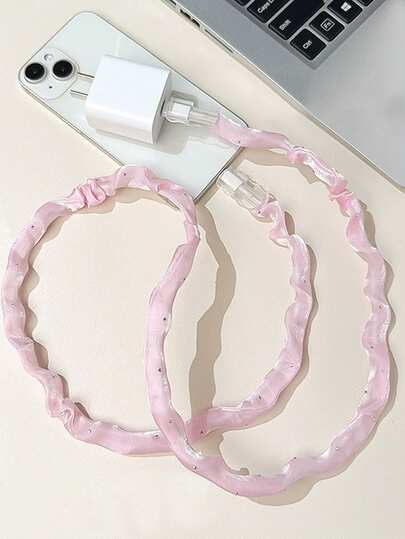 1個 アンドロイド/アップル充電ケーブル用カートゥーン プロテクター、断線防止 スマホ充電コード セーバークリップ