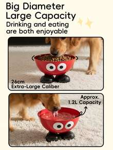 Large Capacity Anti-Slip Pet Bowl, High Raised Cat Bowl Protects Neck, Anti-Spill Pet Food Bowl - 1.2L - View 4