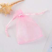 YQQ 100 Piezas Bolsas de Organza 7*9 CM Bolsa De Regalo con Cordón Organza Bolsas de Regalo Bolsas de Cordón Bolsas de Regalo para Joyas para Navidad Cumpleaños Fiestas Bodas Regalos Caramelos Auriculares Joyas Muestras Pequeñas rosa1190 - Rosa - Ver 6