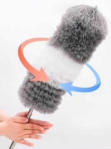 1个带圆形扁平手柄的可伸缩防静电除尘掸 - 彩色 - 查看 5