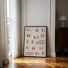 1 tấm áp phích trích dẫn truyền cảm hứng "Tình yêu ở khắp mọi nơi" - Tranh treo tường với câu nói lãng mạn, chữ đỏ tối giản và biểu tượng hình bóng trắng, tranh in dọc không khung, phù hợp cho ký túc xá, phòng khách, văn phòng - Trích dẫn tình yêu dựa trên biểu tượng - Nhiều màu - Xem 6