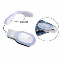 1 Multifunctional Silicone Clip Backpack Light For Outdoor Sports - Safety Light With Lapel Clip, Blue (One Size, Boxed)